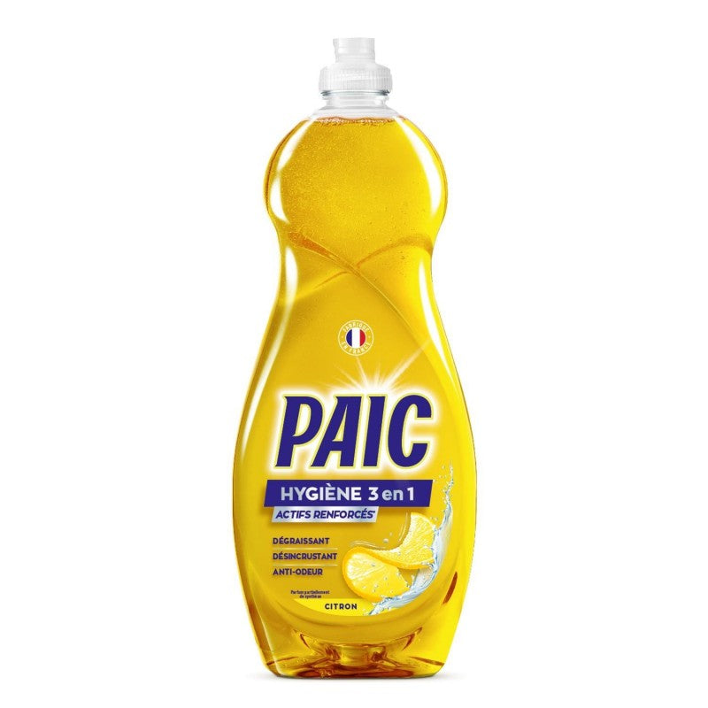 PAIC Hygiene 3En 1 Liquide Vaisselle Citron 750Ml - Marché Du Coin