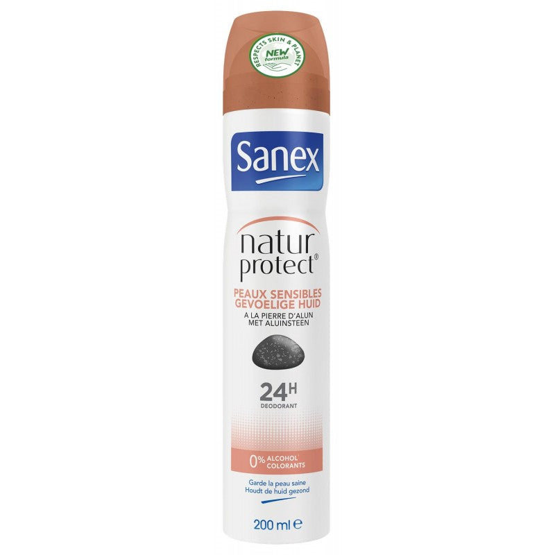 SANEX Natur Protect Spray Deodorant Peaux Sensibles 200Ml - Marché Du Coin