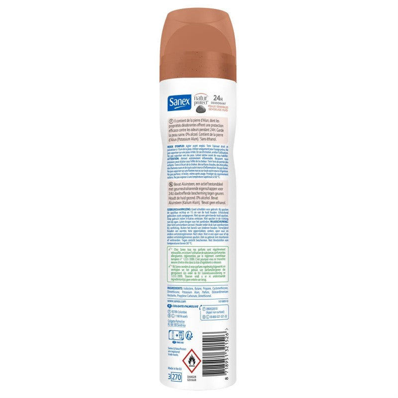 SANEX Natur Protect Spray Deodorant Peaux Sensibles 200Ml - Marché Du Coin