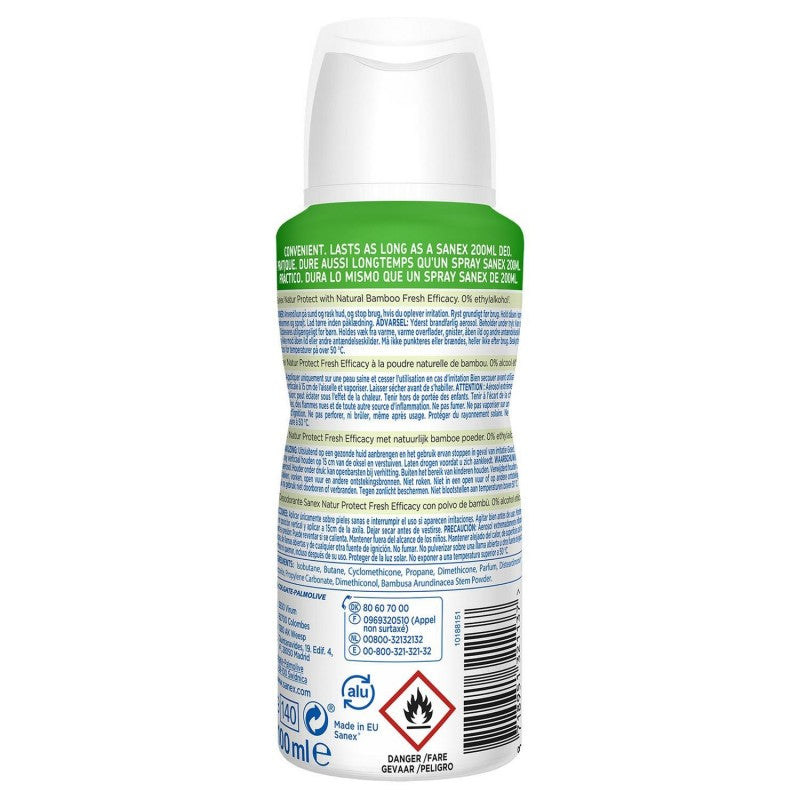 SANEX Deodorant Compresse Natur Protect Balbou Fresh Efficacy Spray 100Ml - Marché Du Coin