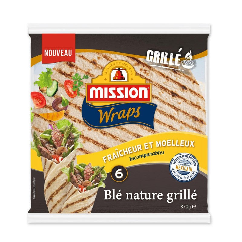 MISSION Wraps Blé Nature Grillé 370G - Marché Du Coin