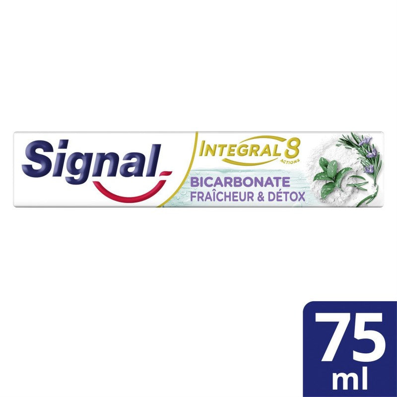 SIGNAL Dentifrice Antibactérien Nature Éléments Bicarbonate Détox Et Fraicheur 75Ml - Marché Du Coin