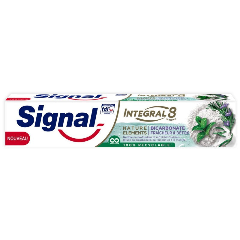 SIGNAL Dentifrice Antibactérien Nature Éléments Bicarbonate Détox Et Fraicheur 75Ml - Marché Du Coin