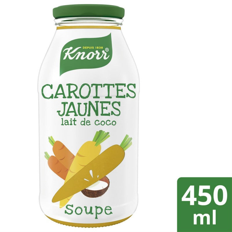 KNORR Soupe Bouteille Carottes Jaunes Et Lait De Coco 450Ml - Marché Du Coin