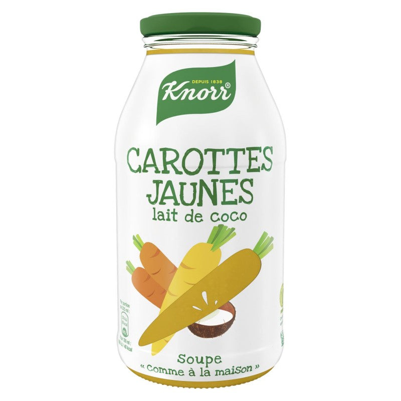 KNORR Soupe Bouteille Carottes Jaunes Et Lait De Coco 450Ml - Marché Du Coin