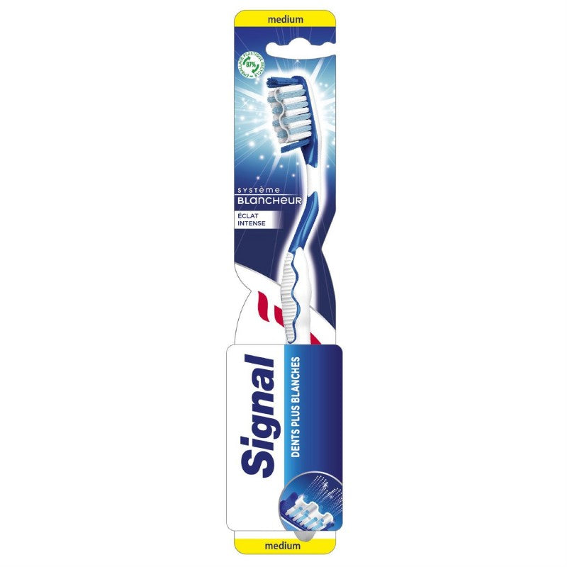 SIGNAL Brosse À Dent Système Blancheur Éclat Brillance Medium - Marché Du Coin