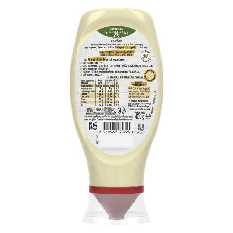 AMORA Mayonnaise De Dijon 5 Ingrédients Flacon Souple 400G - Marché Du Coin