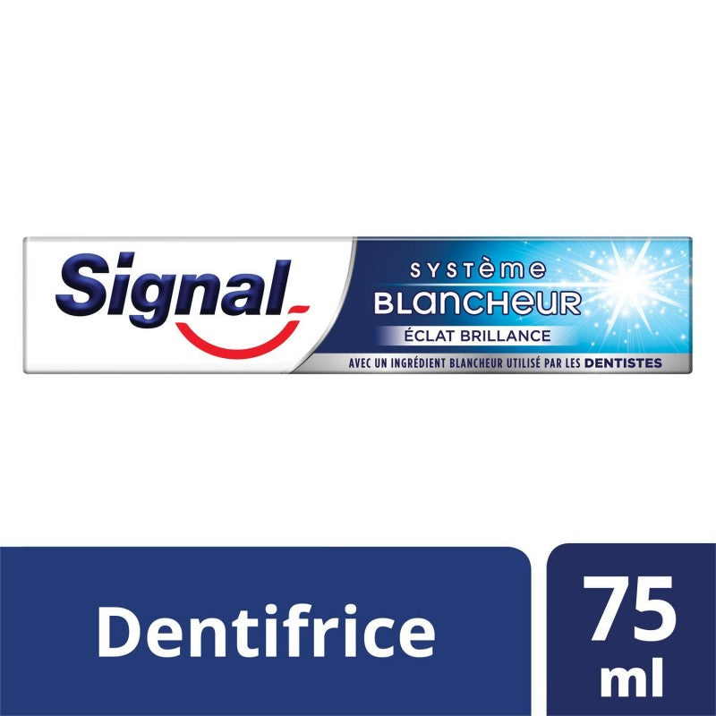 SIGNAL Dentifrice Système Blancheur Écalt Brillance 75Ml - Marché Du Coin