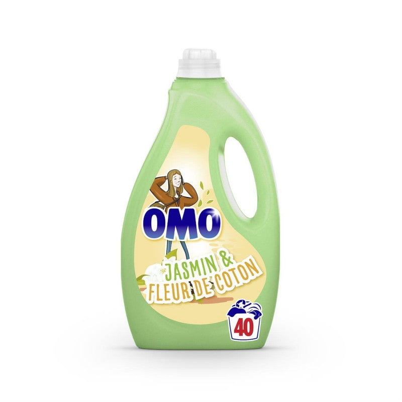 OMO Lessive Liquide Jasmin & Fleur De Coton 2L - Marché Du Coin