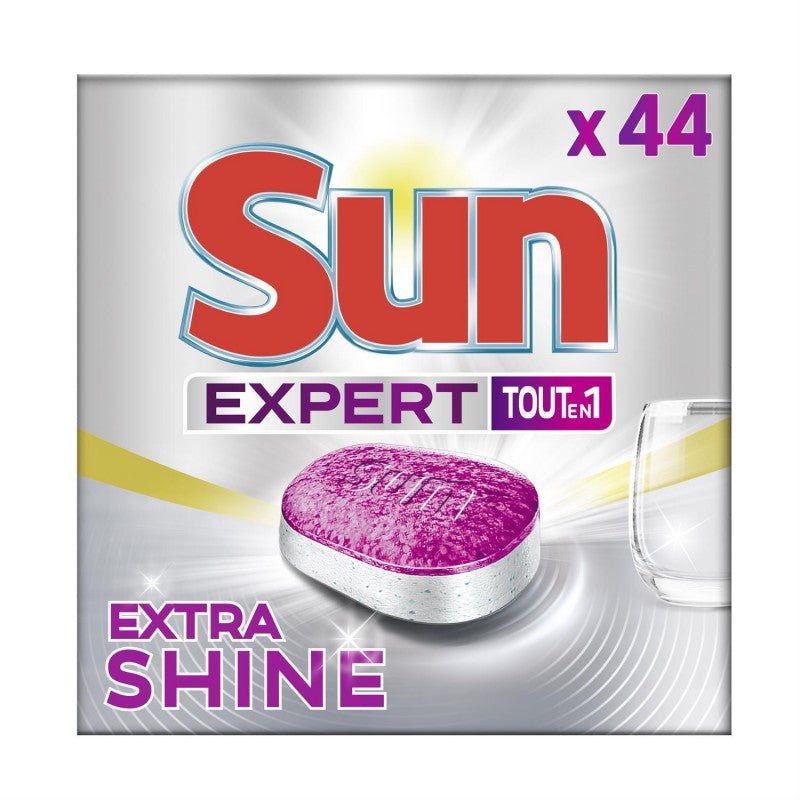 SUN Tablette Tout En 1 Extra Shine 44 Lavages - Marché Du Coin