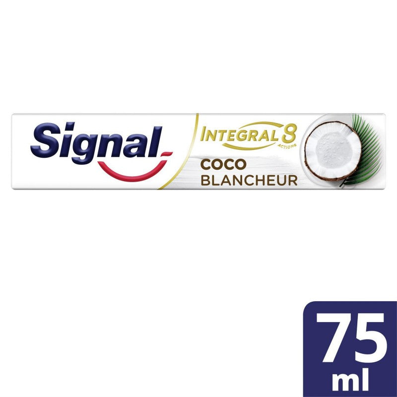 SIGNAL Dentifrice Integral Nature Essentiel Blancheur Coco 75 Ml - Marché Du Coin
