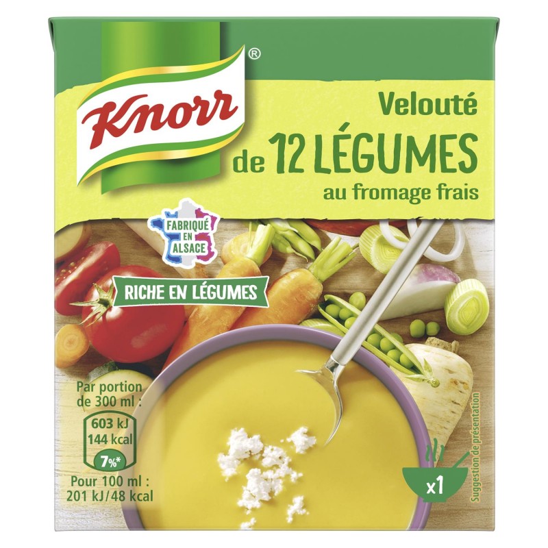 KNORR Soupe Légumes Au Fromage Frais 300Ml - Marché Du Coin