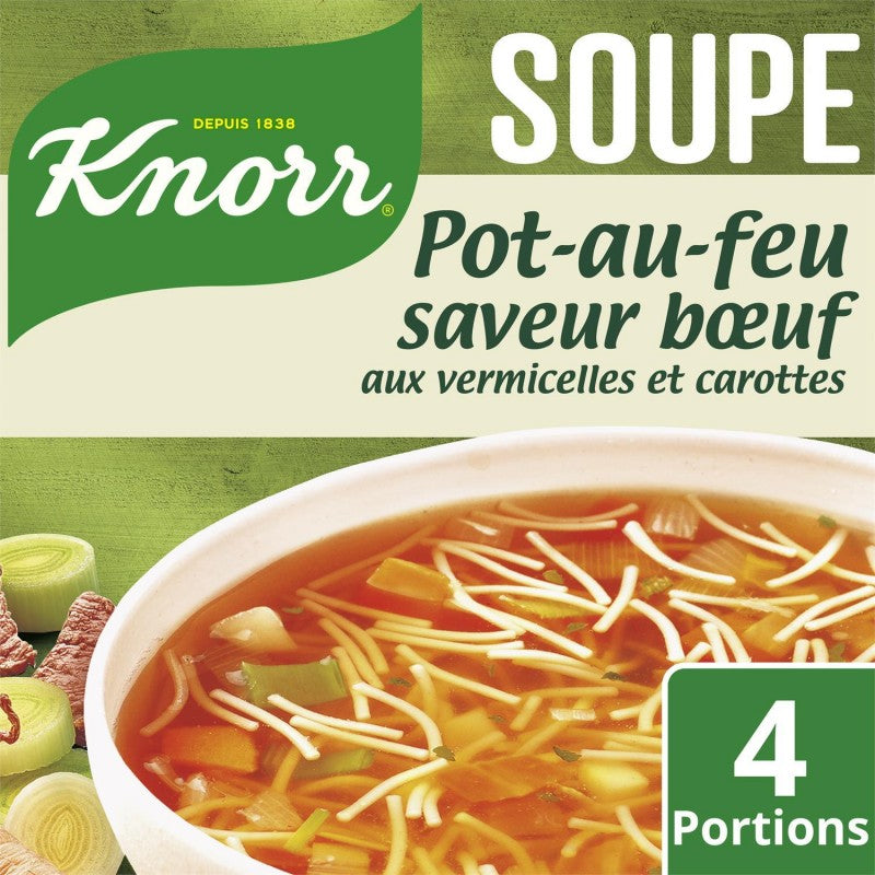 KNORR Soupe Pot Au Feu Aux Vermicelles Et Carottes 55G - Marché Du Coin