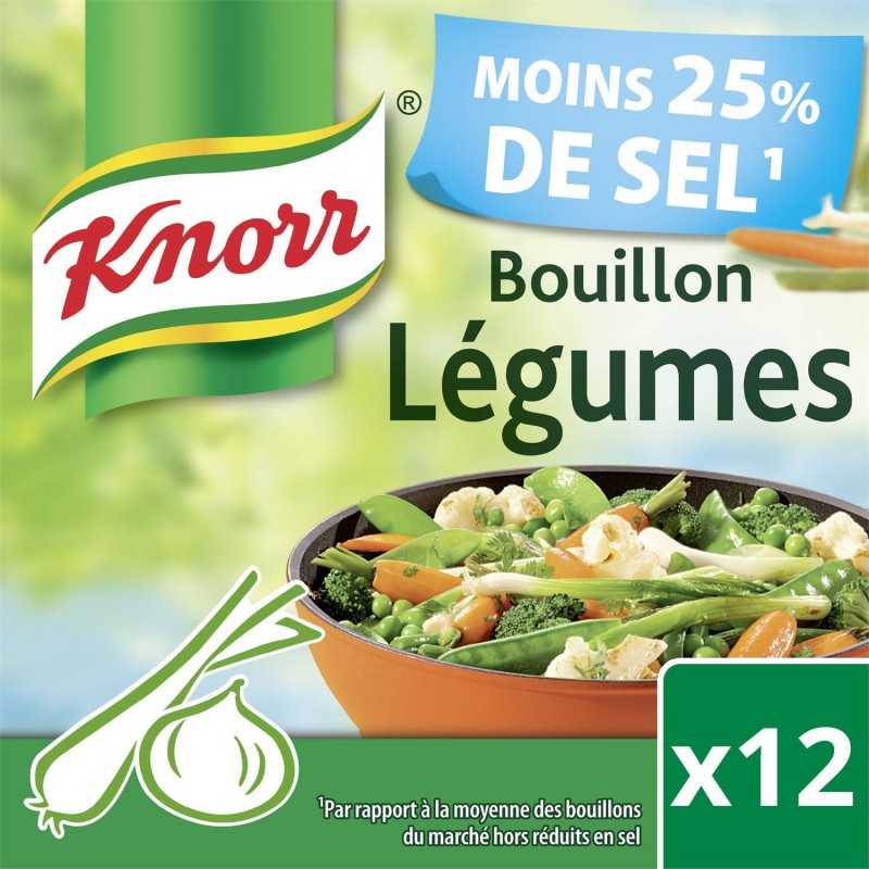 KNORR Bouillon De Légumes Réduit En Sel 109G - Marché Du Coin
