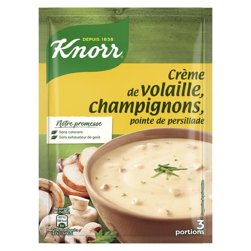 KNORR Soupe Crème De Volaille Champignons 75G - Marché Du Coin