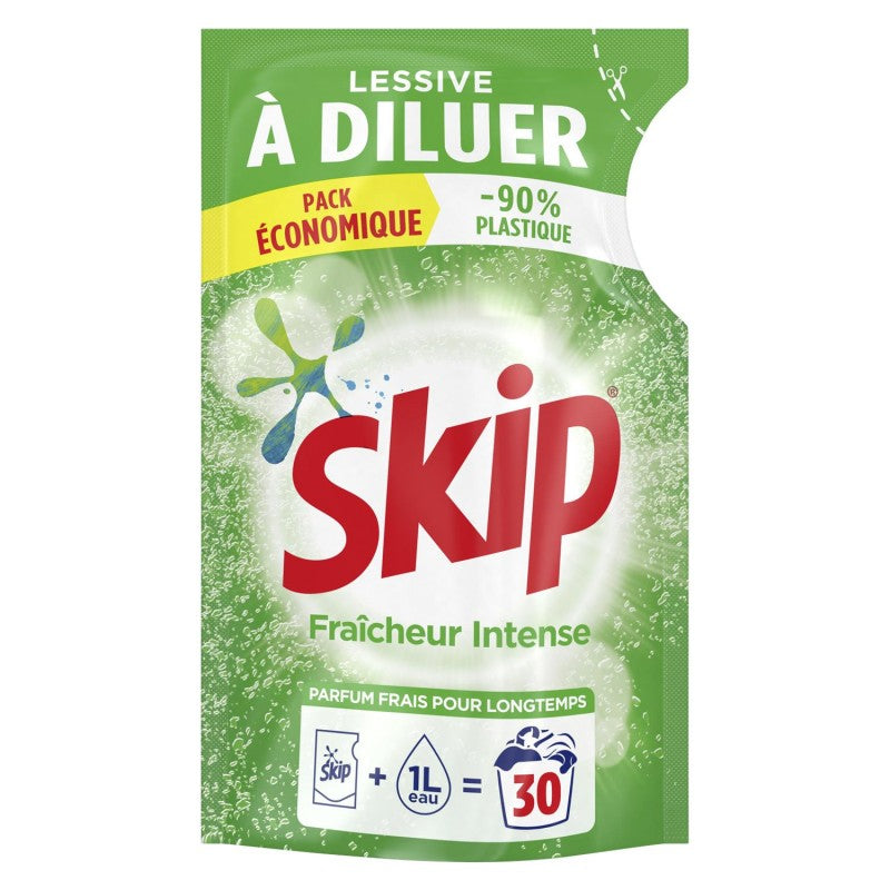 SKIP Lessive Liquide A Diluer Fraicheur Intense 30 Lavages 500Ml - Marché Du Coin