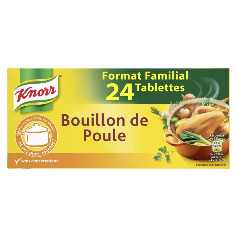 KNORR Bouillon De Poule 24 Tablettes 240G - Marché Du Coin