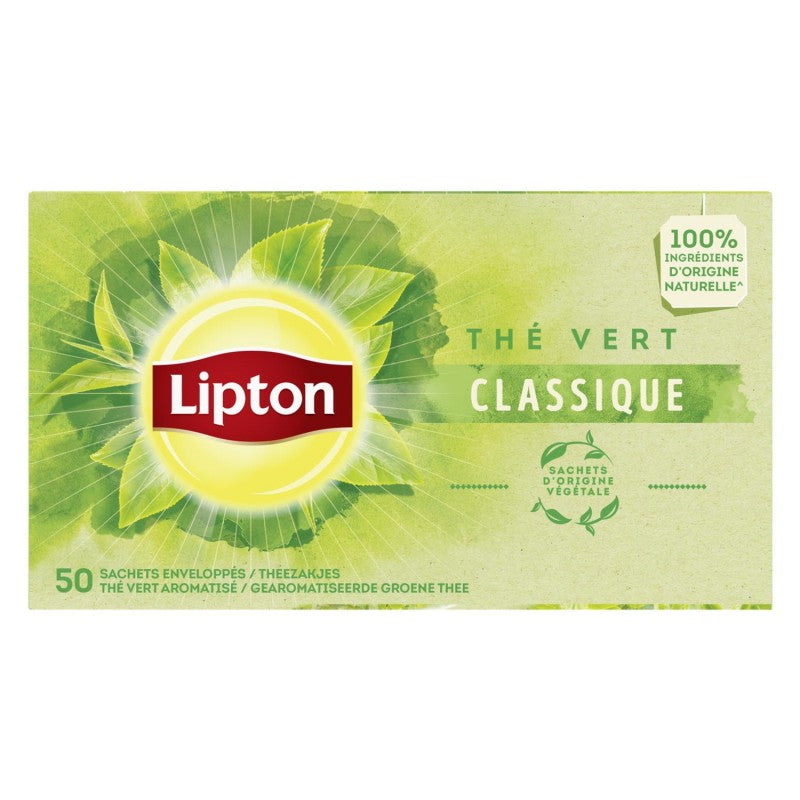 LIPTON Thé Vert Classique X50 65G - Marché Du Coin