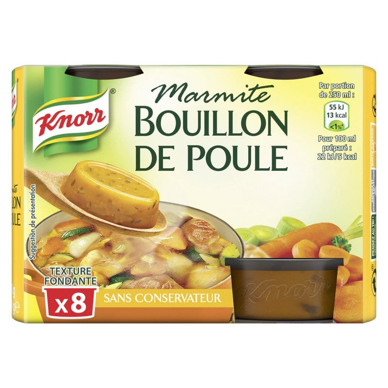 KNORR Marmite Bouillon Poule 8 Capsules 224G - Marché Du Coin
