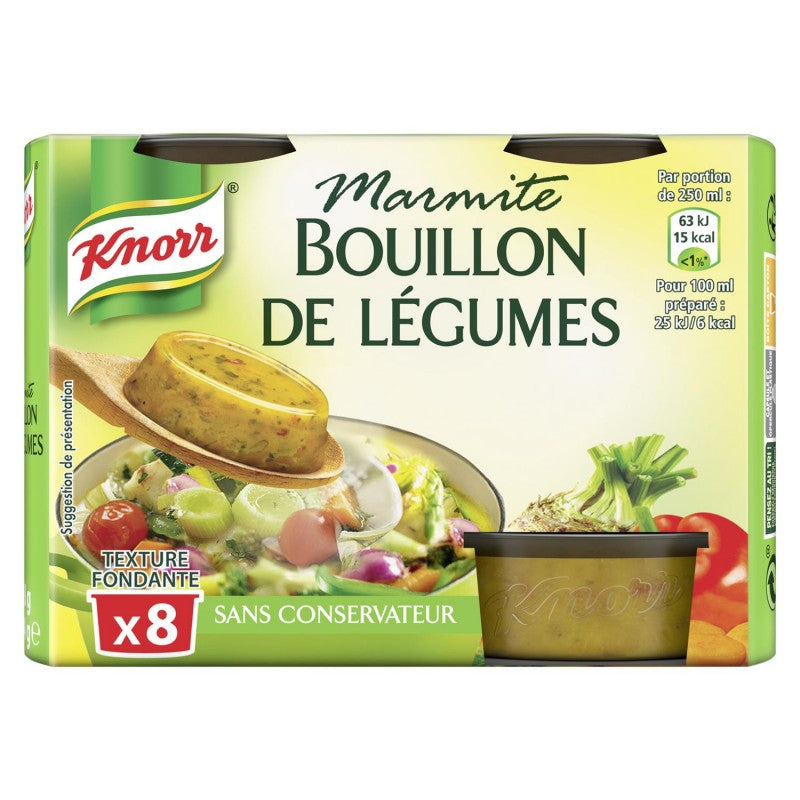 KNORR Marmitte De Bouillon Légumes 8 Capsules 224G - Marché Du Coin