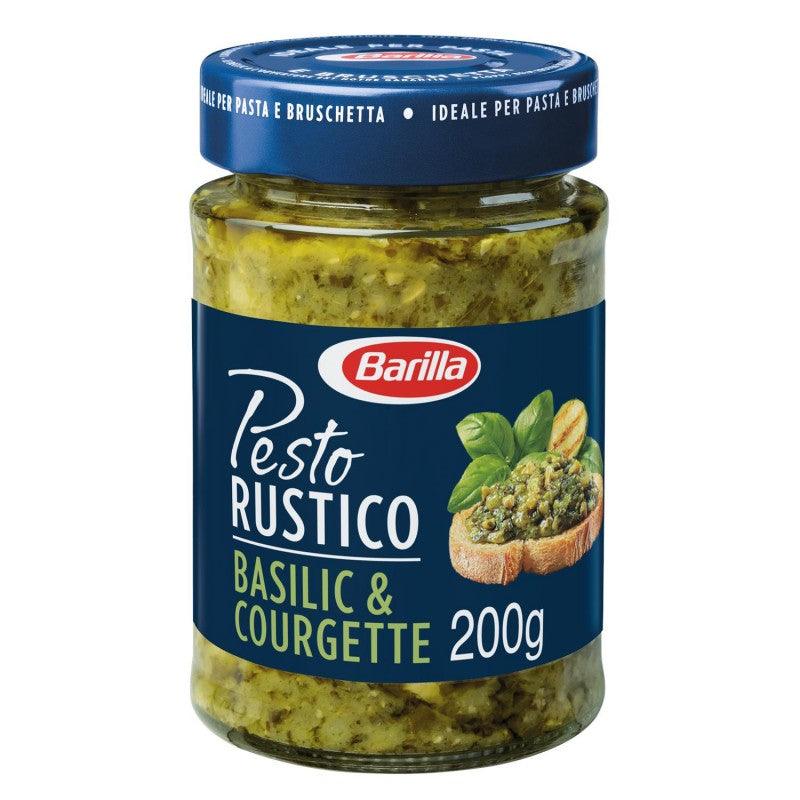 BARILLA Sauce Pesto Rustico Basilic & Courgettes 200G - Marché Du Coin