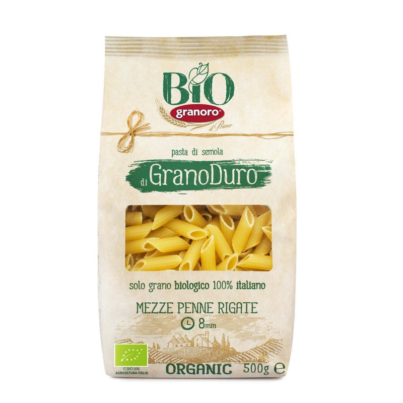 GRANORO Mezze Penne Rigate Bio N°106 500G - Marché Du Coin