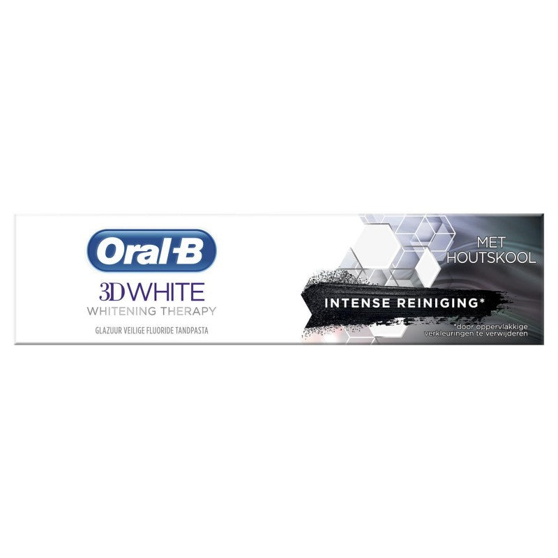 ORAL-B Oral B Manuel 3D White Dentifrice Whitening Therapy Charbon 75Ml - Marché Du Coin