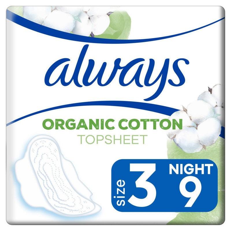 ALWAYS Cotton Comfort Serviettes Night X9 - Marché Du Coin