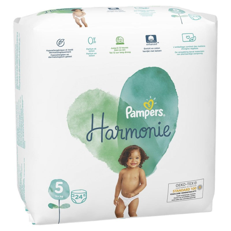 PAMPERS Harmonie Geant Couches T5 X24 - Marché Du Coin