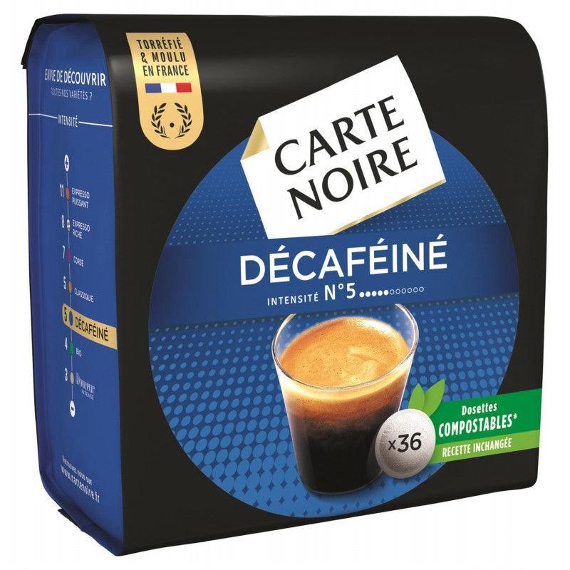 CARTE NOIRE Décaféiné N°5 Type Senséo X36 250G - Marché Du Coin
