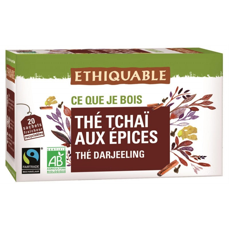 ETHIQUABLE Thé Tchai Aux Épices 36G - Marché Du Coin