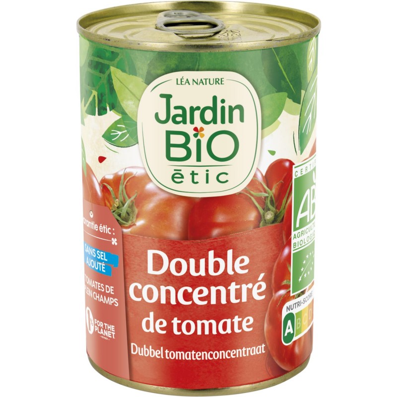 JARDIN BIO Jardin Bio Étic Double Concentré De Tomates Bio 140G - Marché Du Coin