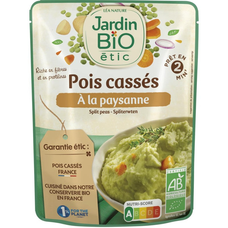 JARDIN BIO Pois Cassés Paysanne 300G - Marché Du Coin
