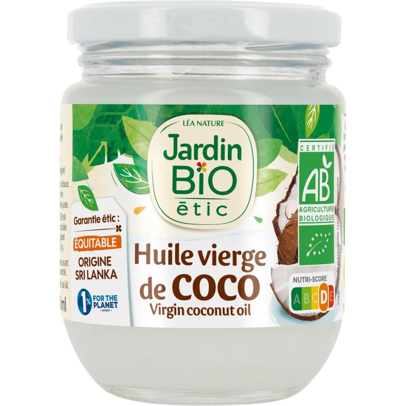 JARDIN BIO Huile De Coco Vierge Bio 200Ml - Marché Du Coin