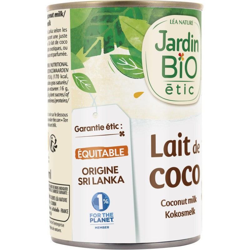 JARDIN BIO Lait De Coco Bio 40Cl - Marché Du Coin
