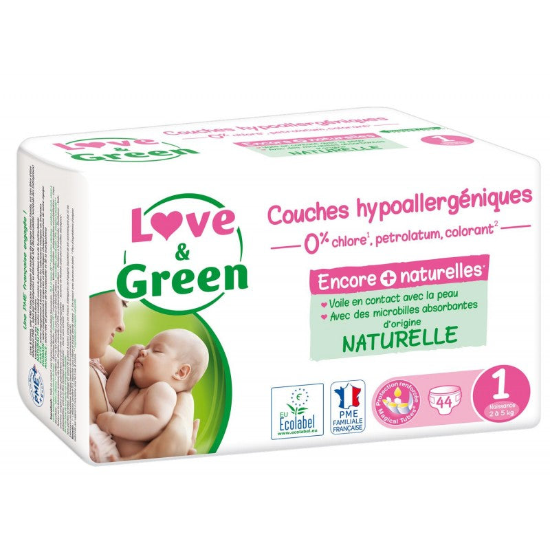 LOVE & GREEN Couches Hypoallergeniques T1 X44 - Marché Du Coin