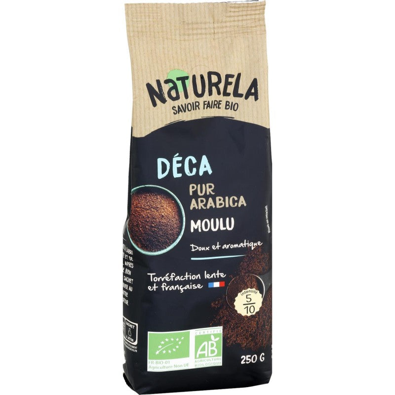 NATURELA Café Moulu Déca 100% Arabica Bio 250G - Marché Du Coin