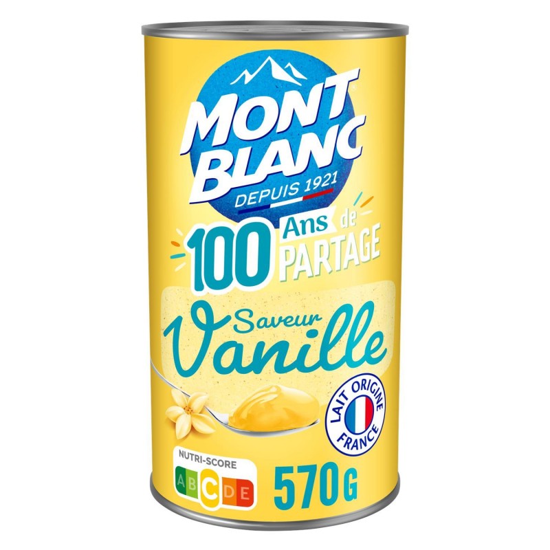 MONT BLANC Crème Dessert Vanille 570G - Marché Du Coin
