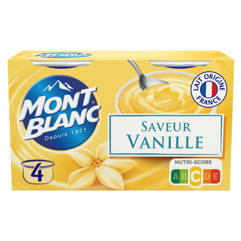 MONT BLANC Vanille 4X125G - Marché Du Coin