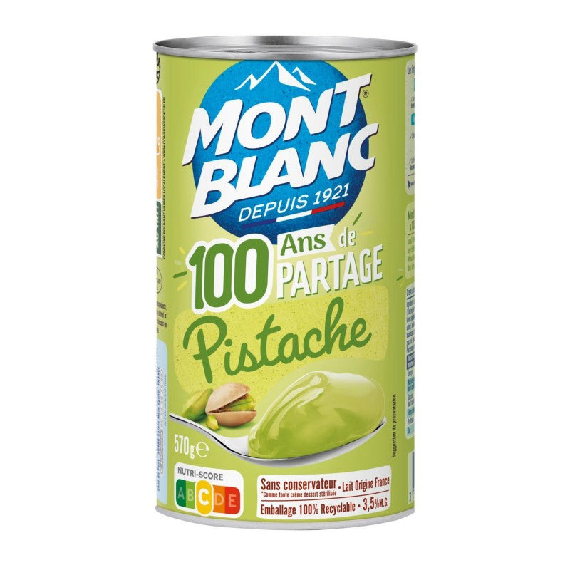 MONT BLANC Crème Dessert À La Pistache 570G - Marché Du Coin