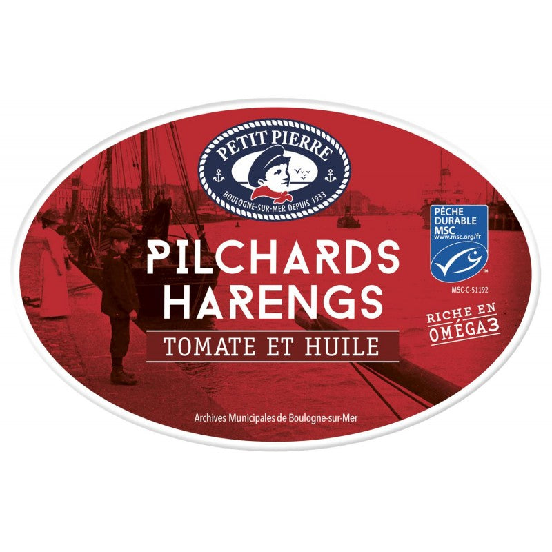 PETIT PIERRE Pilchards Harengs Tomate Et Huile Msc 367G - Marché Du Coin