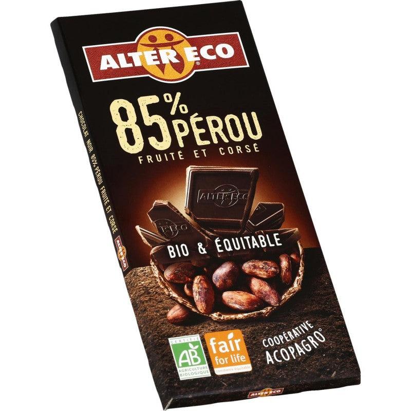 ALTER ECO Chocolat Noir 85% Bio 100G - Marché Du Coin