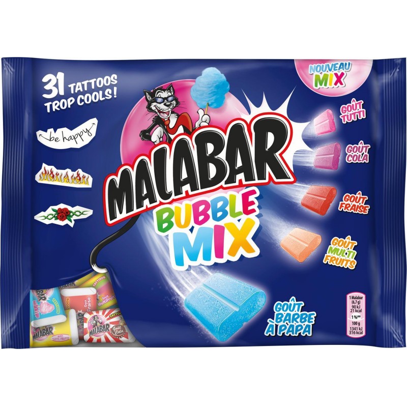 MALABAR Bubble Mix Sac 214G - Marché Du Coin