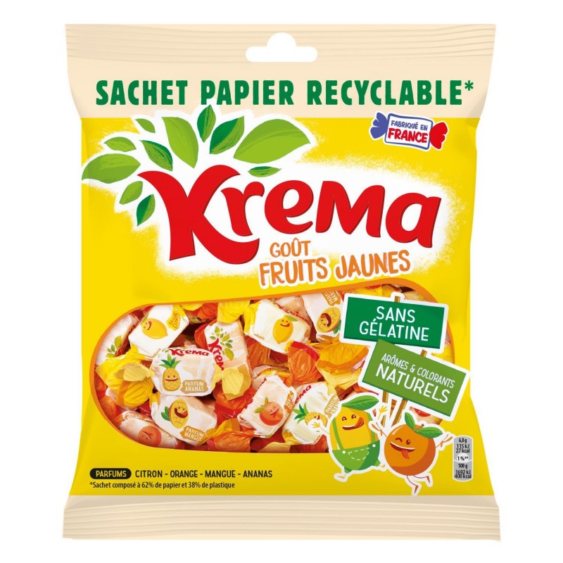 KREMA Fruits Jaunes Sachet Recyclable 240G - Marché Du Coin