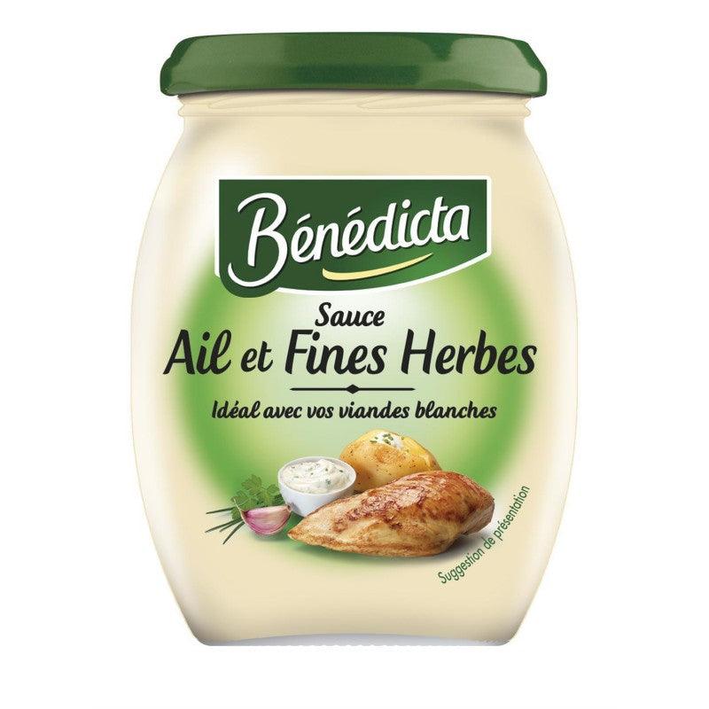 BÉNÉDICTA Sauce Ail Et Fines Herbes 260G - Marché Du Coin