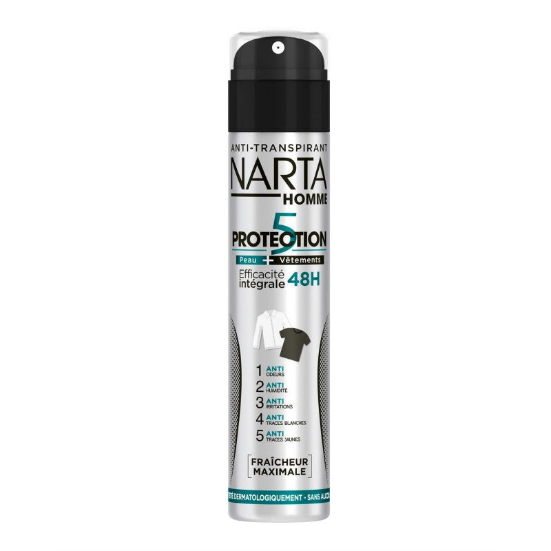 NARTA Déodorant À Atomiseur Homme Protection 5 200Ml - Marché Du Coin