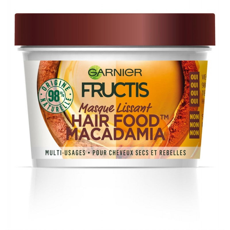 GARNIER Fructis Masque Hair Food Macadamia 390Ml - Marché Du Coin