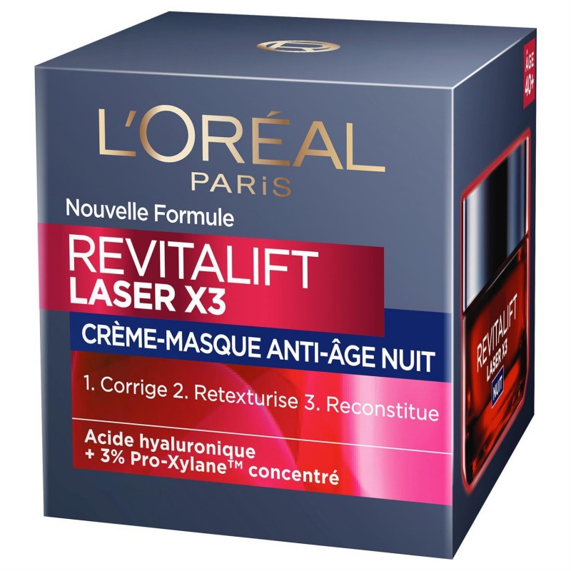 L'ORÉAL Dermo Revitalift Laser X3 Creme Anti Age Nuit 50Ml - Marché Du Coin