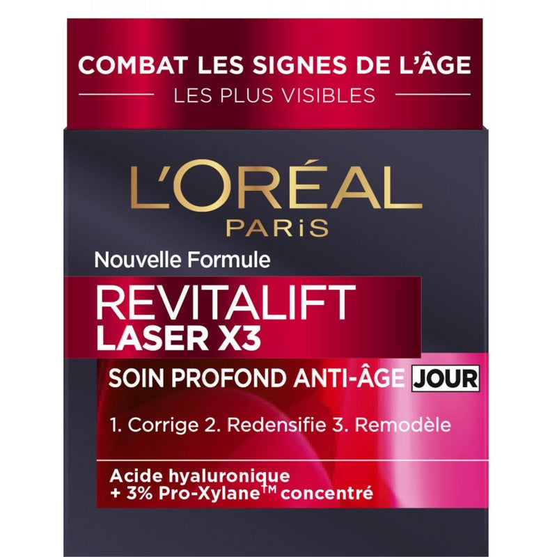 L'ORÉAL Dermo Revitalift Laser X3 Soin Profond Anti Age 50Ml - Marché Du Coin