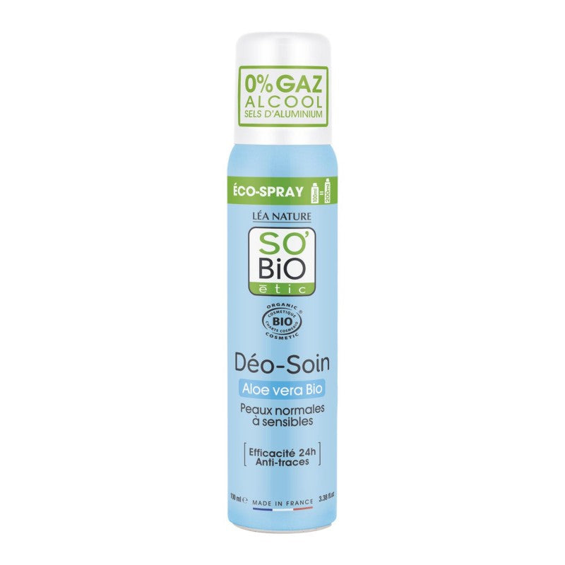 SO'BIO So Bio Deodorant Spray Aloe Vera 100Ml - Marché Du Coin